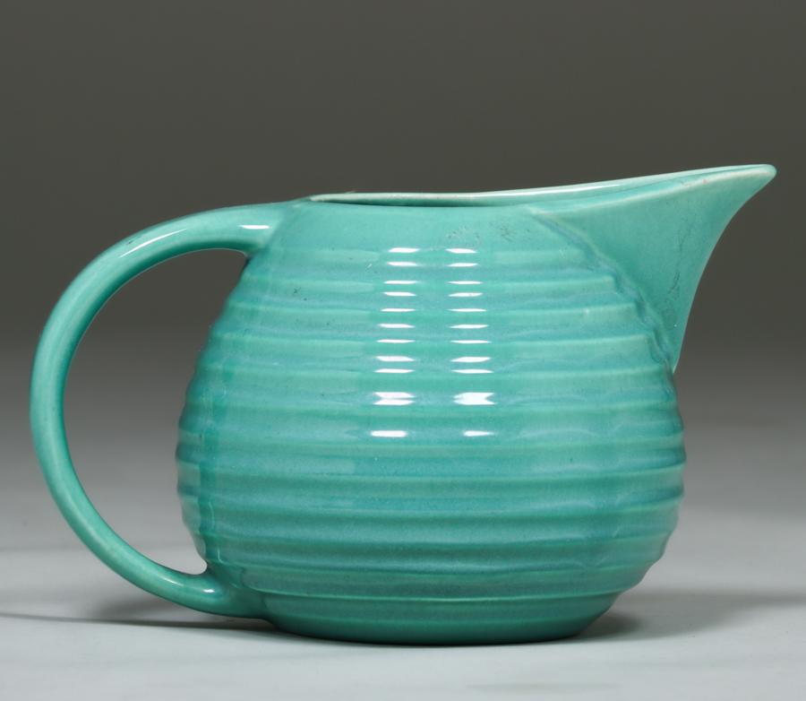 Bauer Ringware Turquoise Pitcher c1930s (1 of 4)