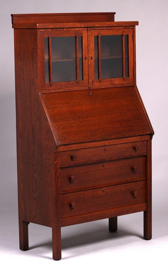 Grand Rapids Drop Front Secretary Desk c1910 (1 of 7)
