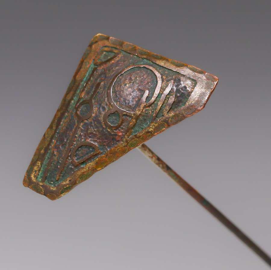 Frost - Dayton, OH Acid-Etched Hat Pin c1910 (1 of 2)