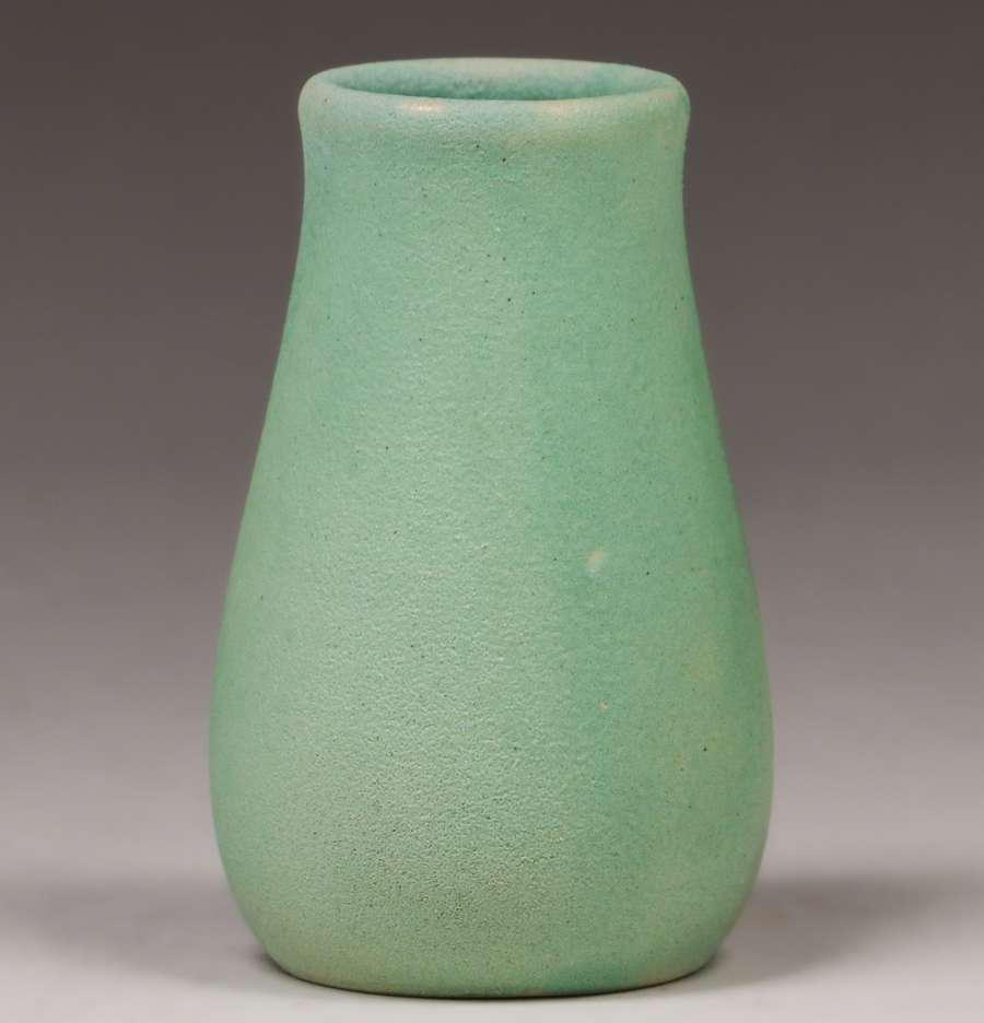Valentien Pottery - San Diego Matte Green Cabinet Vase (1 of 4)