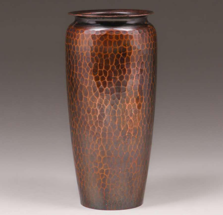 Roycroft Hammered Copper Vase c1920 (1 of 3)