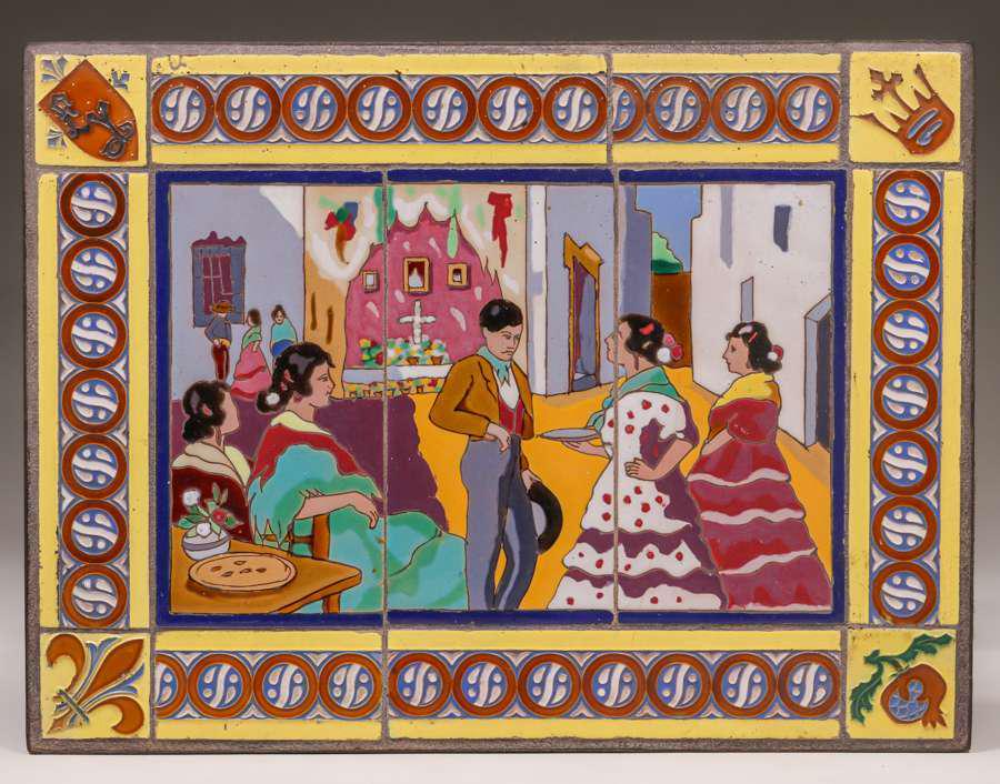 LaMosa Mexican Tile-Top Table c1920s (1 of 3)