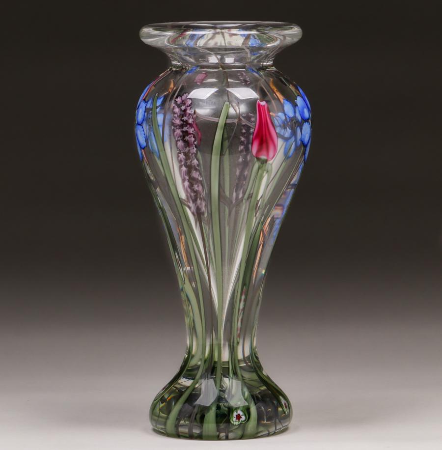 Vandermark-Merritt Glass Vase c1980s (1 of 3)