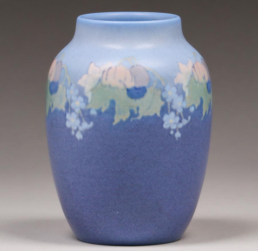 Rookwood Frederick Rothenbusch Floral Vellum Vase 1923 (1 of 3)