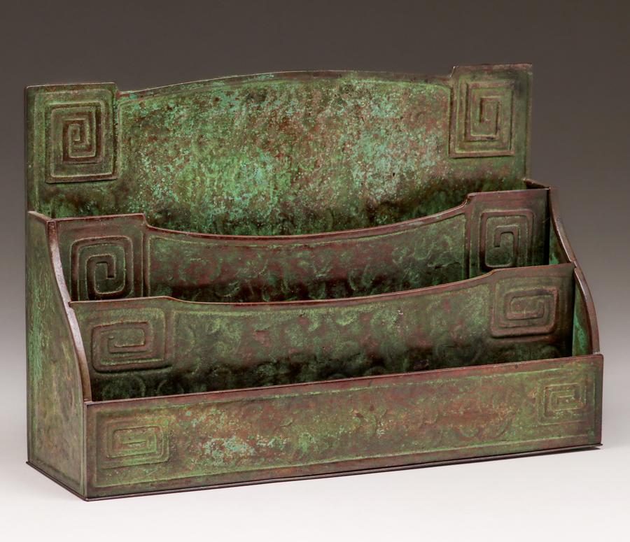 Tiffany Studios Bronze Letter Rack c1910 (1 of 4)