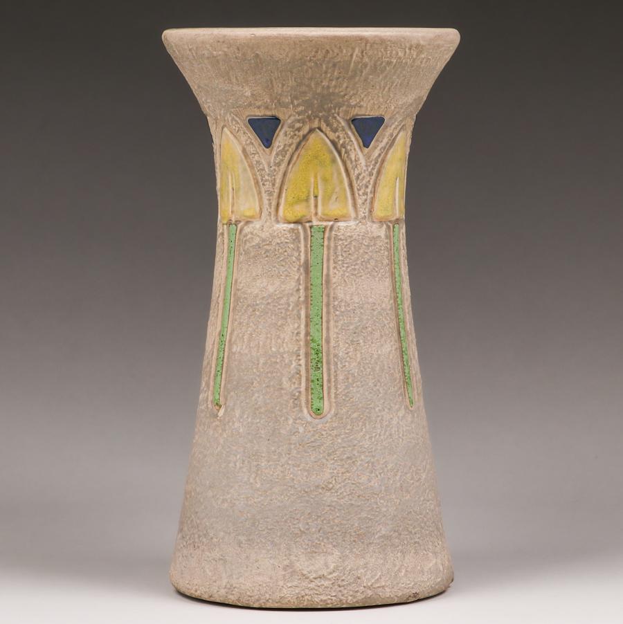 Roseville Tall Mostique Vase c1910s (1 of 3)