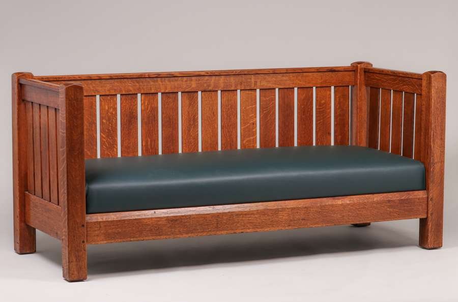 L&JG Stickley #281 Evenarm Settle c1908-1912 (1 of 7)
