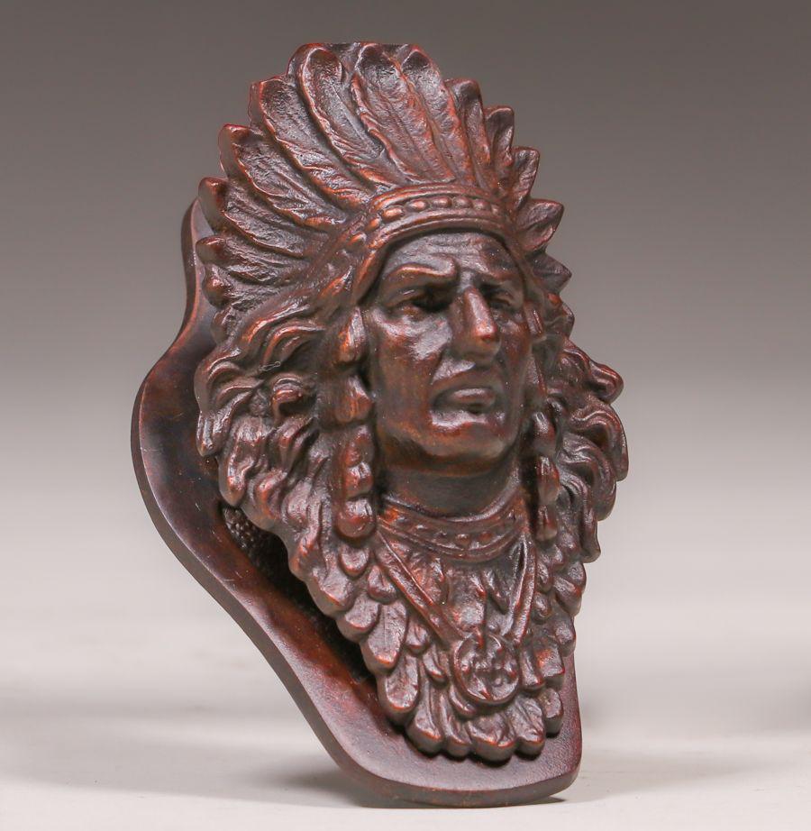 Native American Cast Metal Paper Clip c1910 (1 of 4)