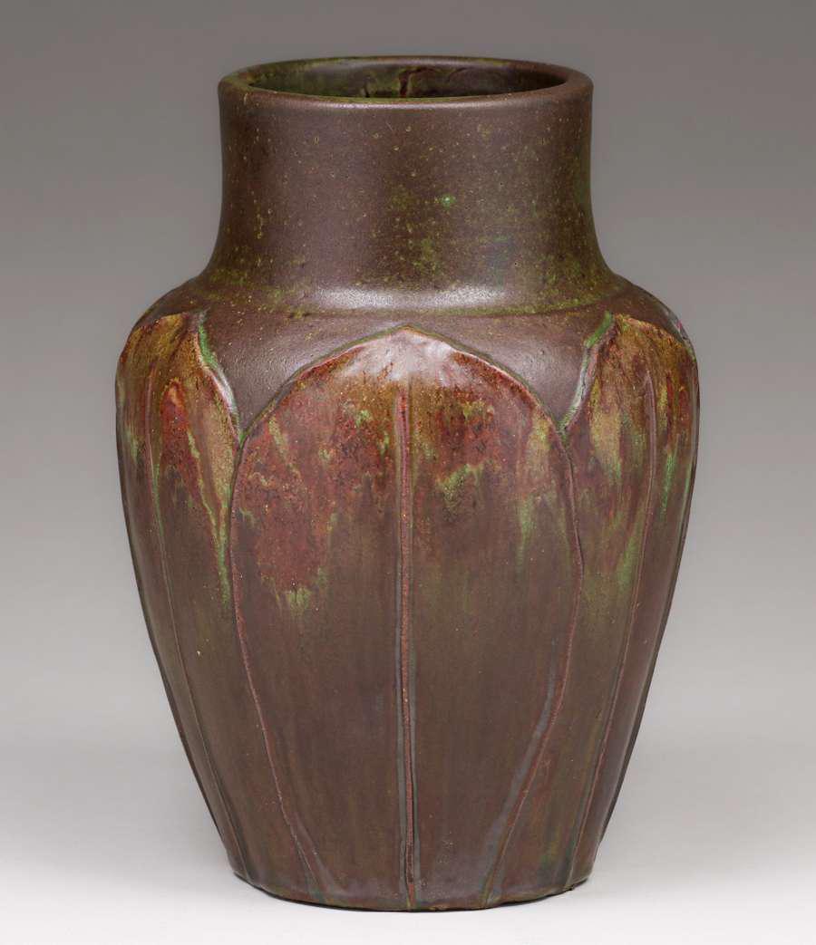 W.J. Walley Pottery Vase c1910 (1 of 4)