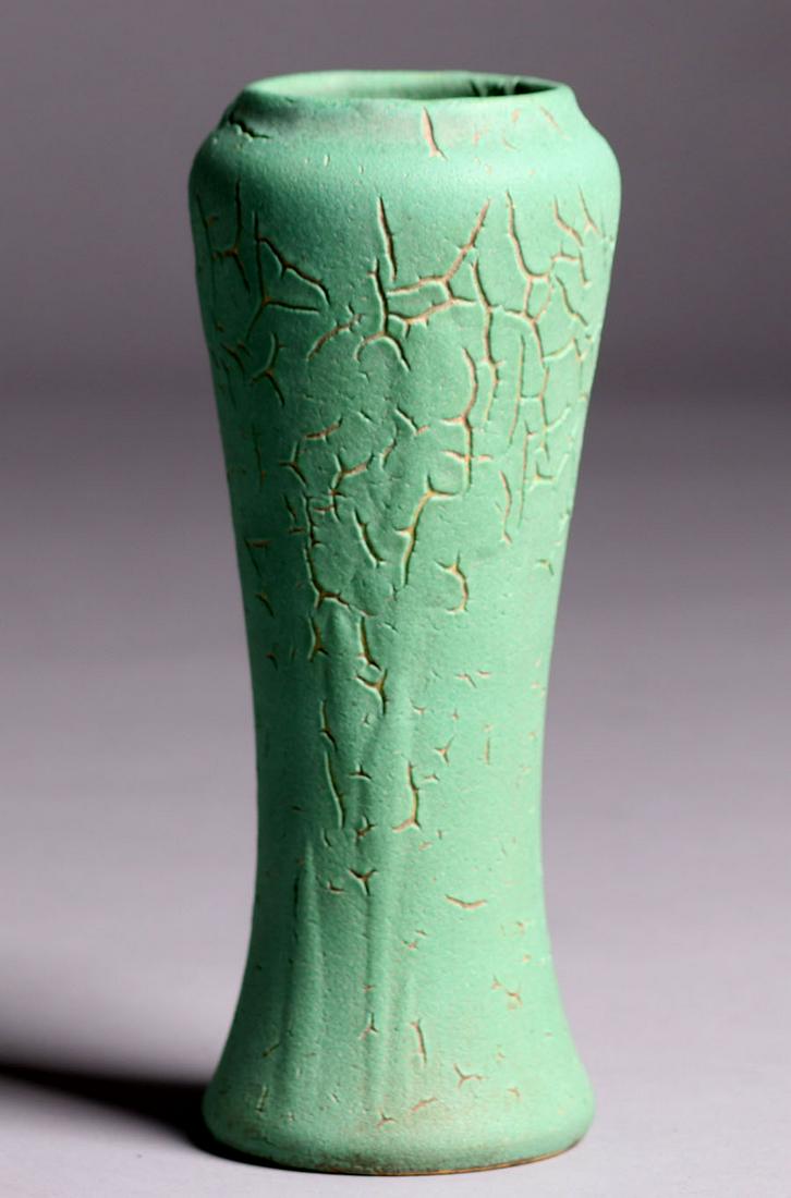 Valentien Pottery Corseted Vase c1910 (1 of 3)