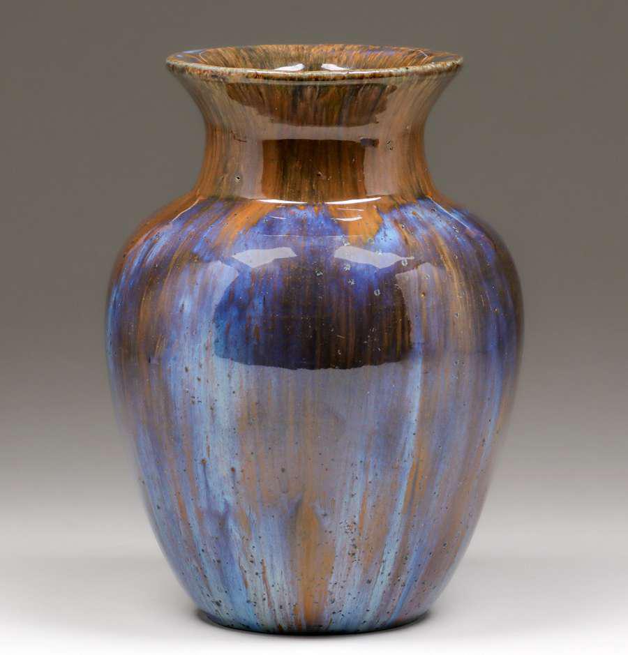 Fulper Pottery Blue Flambe Vase c1910s (1 of 4)