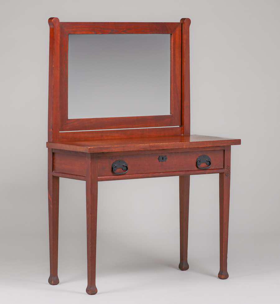 Roycroft Chestnut One-Drawer Vanity c1910 (1 of 3)