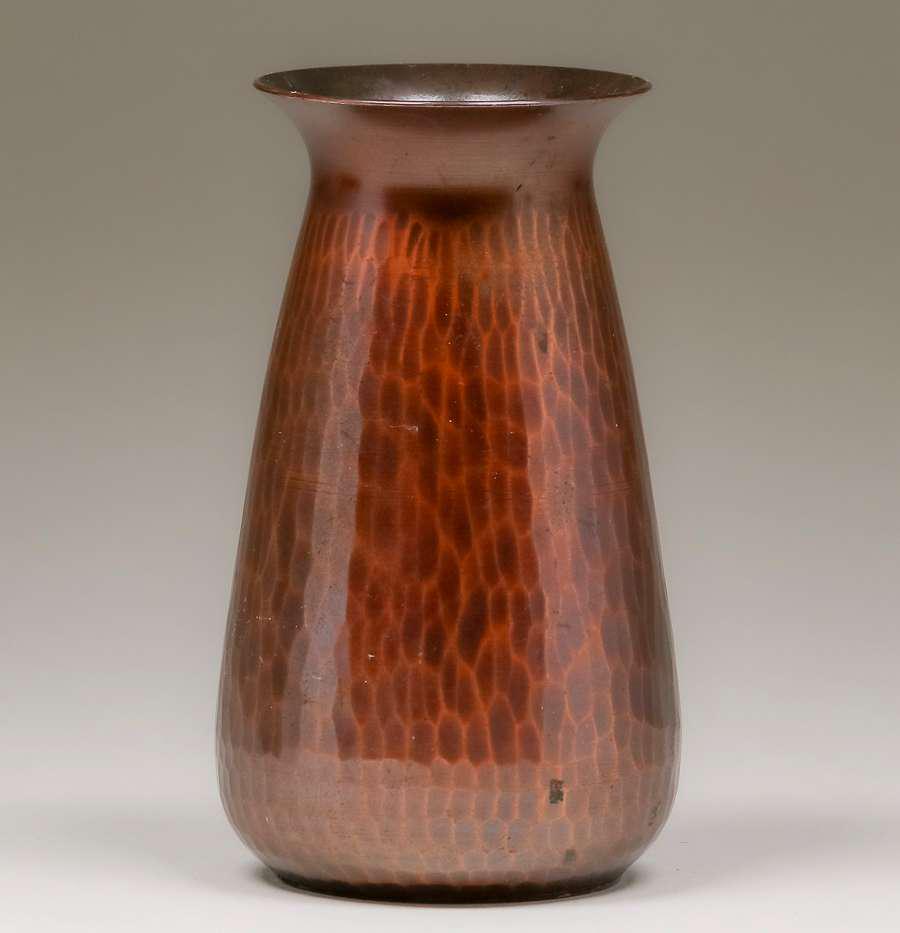 Roycroft Hammered Copper Flared Vase c1920s (1 of 3)