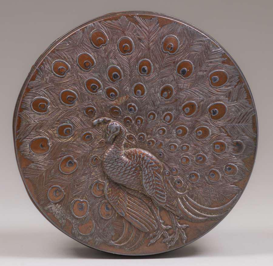 Japanese Art Nouveau Peacock Box c1910 (1 of 6)