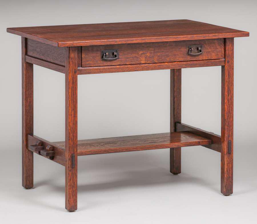 L&JG Stickley One-Drawer 36"w Library Table c1908-1912 (1 of 4)