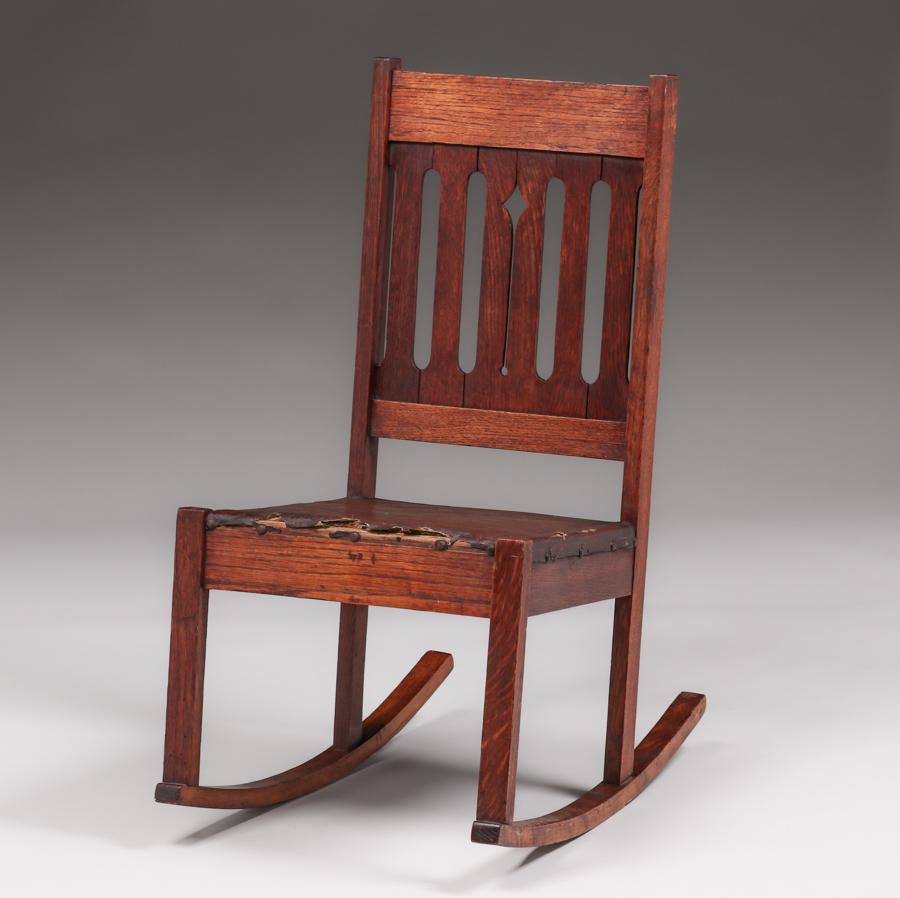 Grand Rapids Sewing Rocker c1910 (1 of 4)