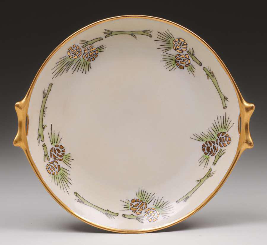 American Hand Decorated Bavarian Porcelain Two-Handled (1 of 4)