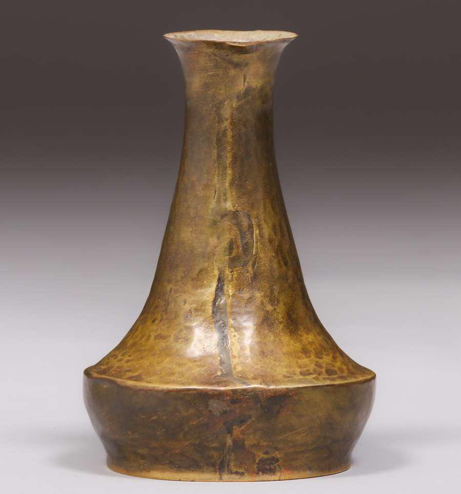 Harry St John Dixon Hammered Brass Vase 1925 (1 of 4)