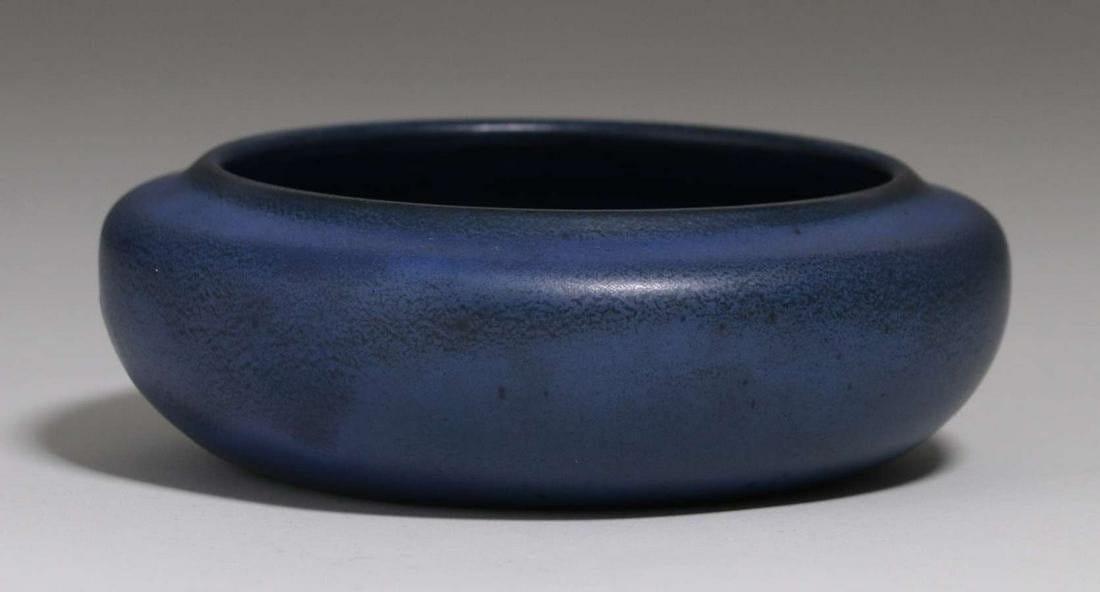 California Faience Matte Blue Bowl c1915-1920 (1 of 3)