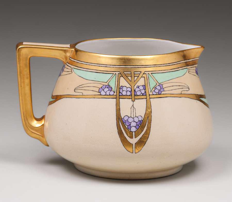 American Hand-Decorated Limoges Porcelain Pitcher 1927 (1 of 5)