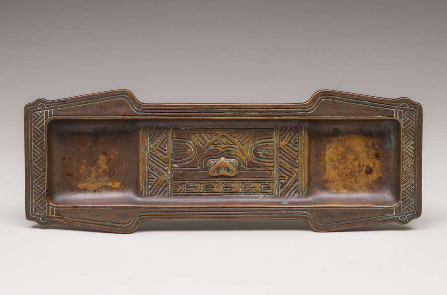 Tiffany Studios "American Indian" Pattern Bronze (1 of 4)