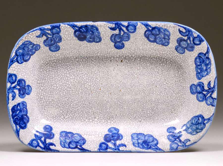Dedham Pottery Grapevine Rectangular Plate c1910s (1 of 5)