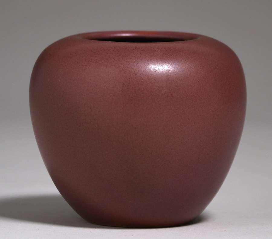 California Faience Matte Brown Vase c1915-1920 (1 of 3)