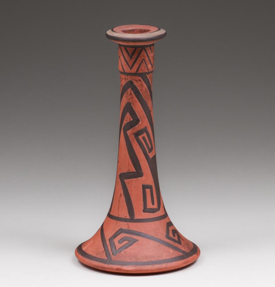 Clifton Indianware #194 Candlestick Pueblo Viejo, AZ (1 of 5)