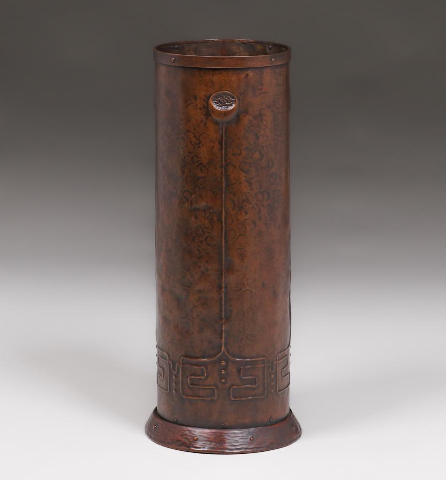 Stickley Brothers Hammered Copper & Brass Umbrella (1 of 4)