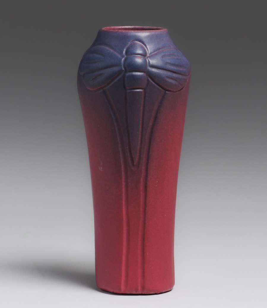 Van Briggle Dragonfly Vase c1920 (1 of 4)