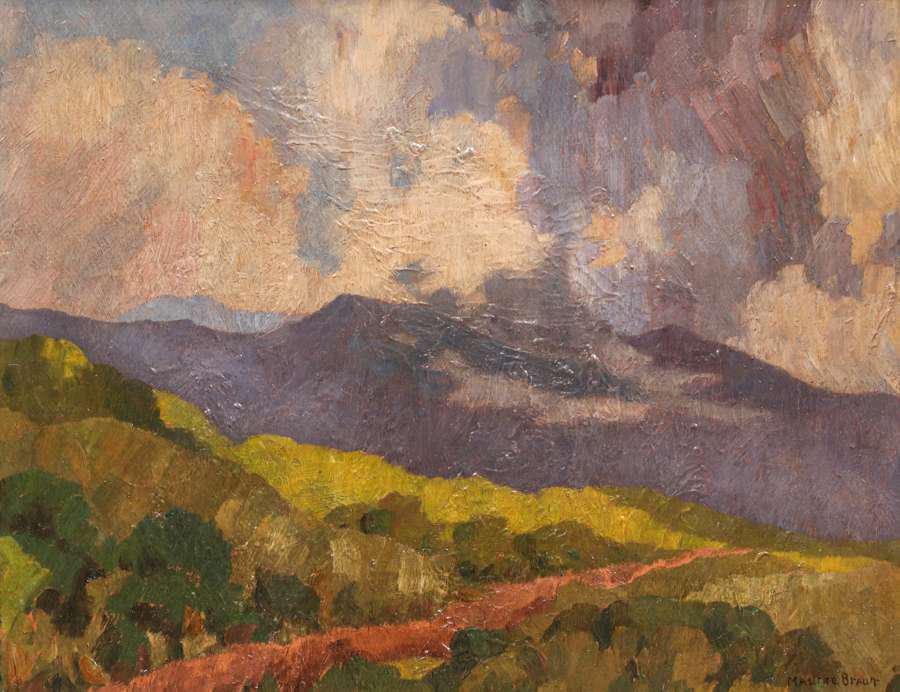 Arts & Crafts Painting Storm Clouds San Diego Mountains (1 of 5)