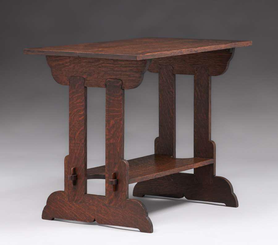 Grand Rapids Trestle Table c1910 (1 of 4)