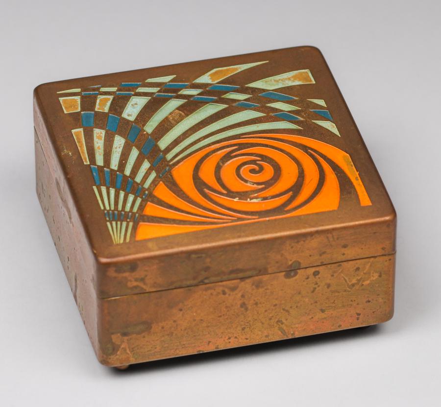 Secessionist Brass Box c1900s (1 of 5)