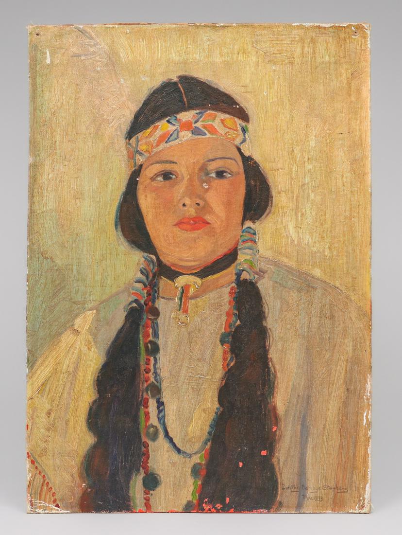 Dorothy Bernays Stauhers Painting Native American Girl (1 of 5)