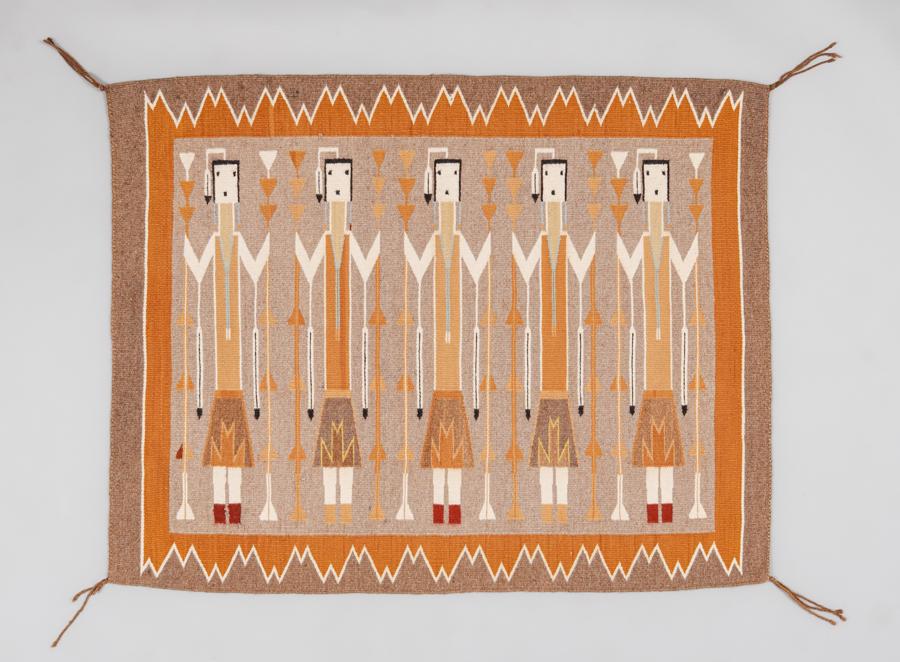 Navajo Yei Rug c1940s (1 of 2)