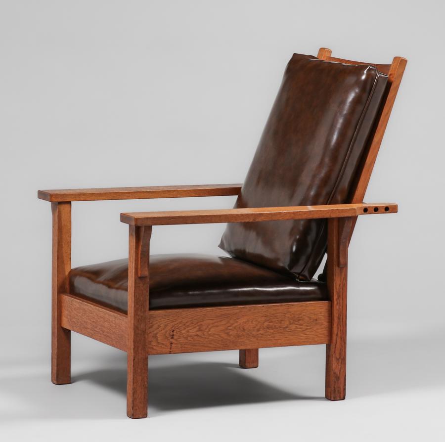 Gustav Stickley #346 Open-Arm Morris Chair c1912 (1 of 5)