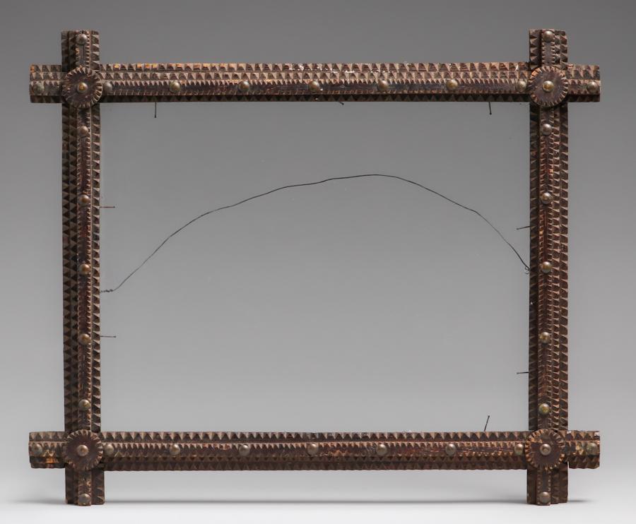 Tramp Art Frame c1900 (1 of 3)