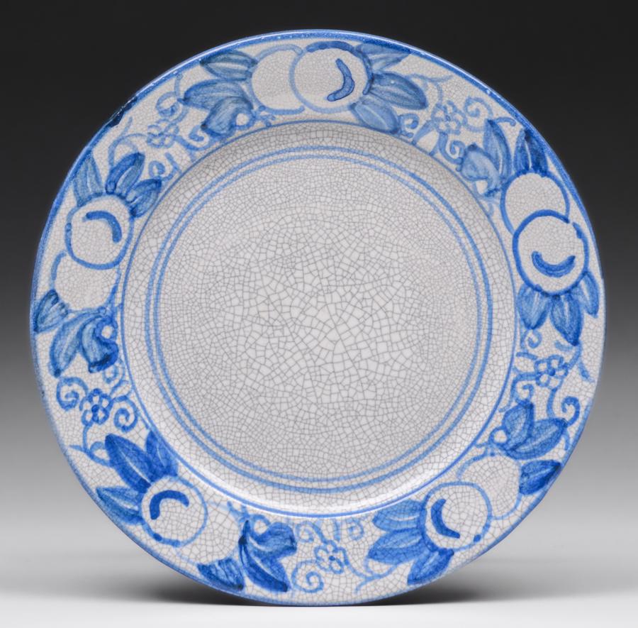 Dedham Pottery Horse Chestnut Plate c1910s (1 of 4)