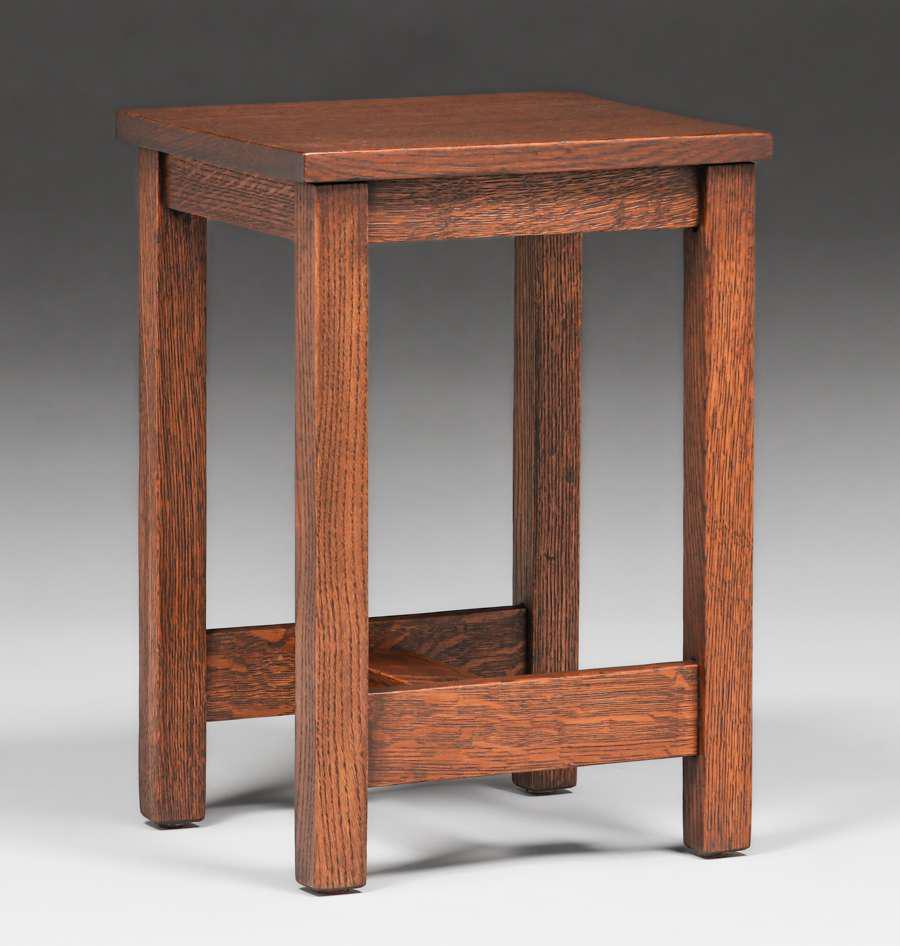 Grand Rapids Square Taboret c1910 (1 of 4)