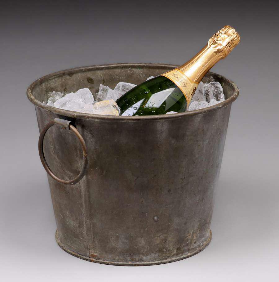 Roycroft Tin Two-Handled Champagne Bucket c1920s (1 of 6)