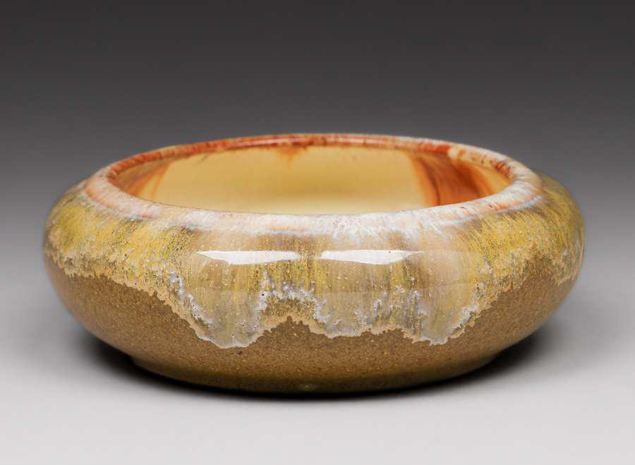 Fulper Pottery Caramel Flambe Bowl c1910s (1 of 5)