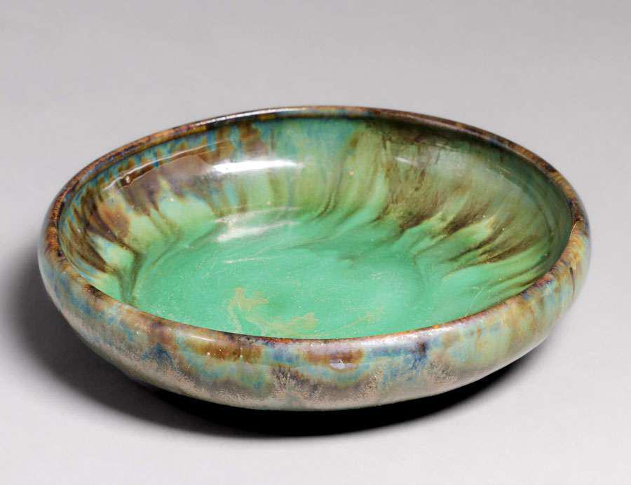 Fulper Pottery Green Flame Bowl c1910s (1 of 5)