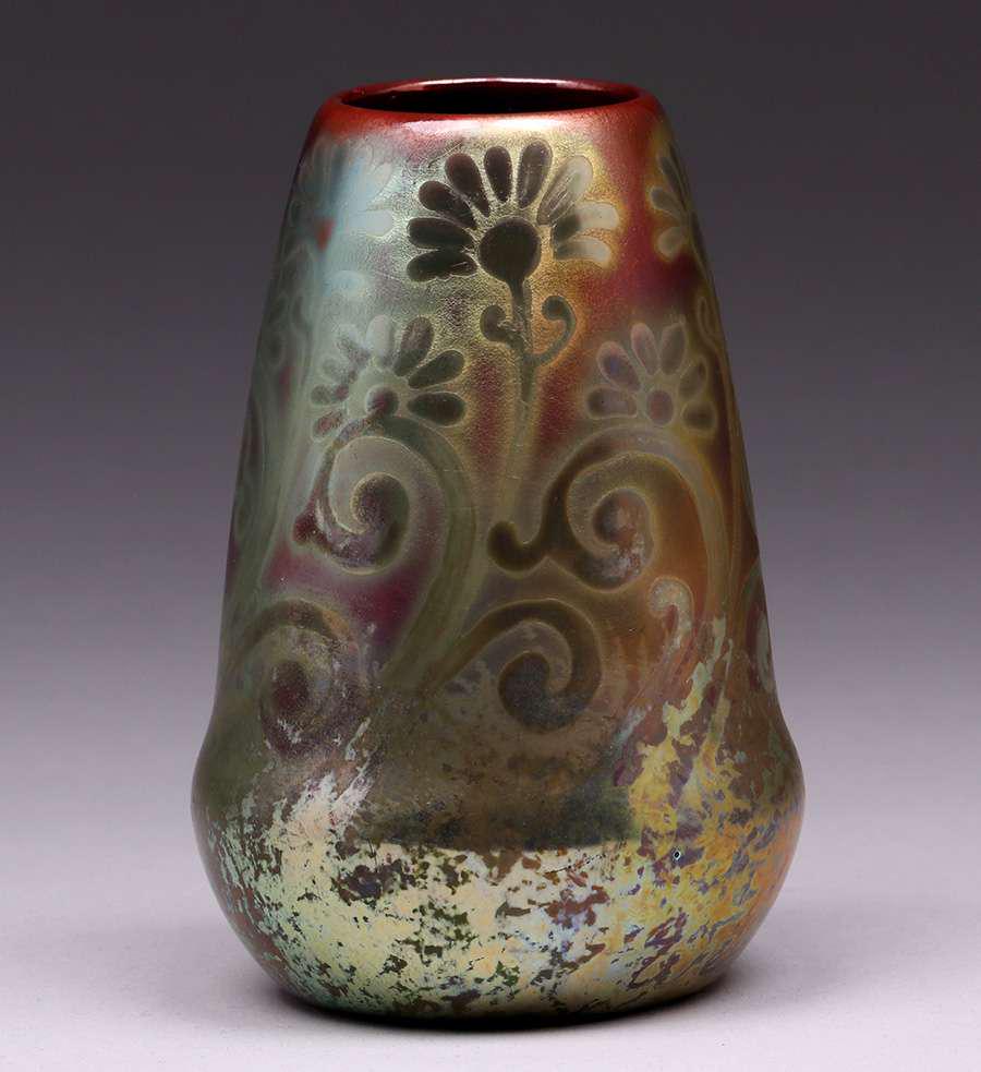 Weller Sicard Iridescent Vase c1905 (1 of 5)