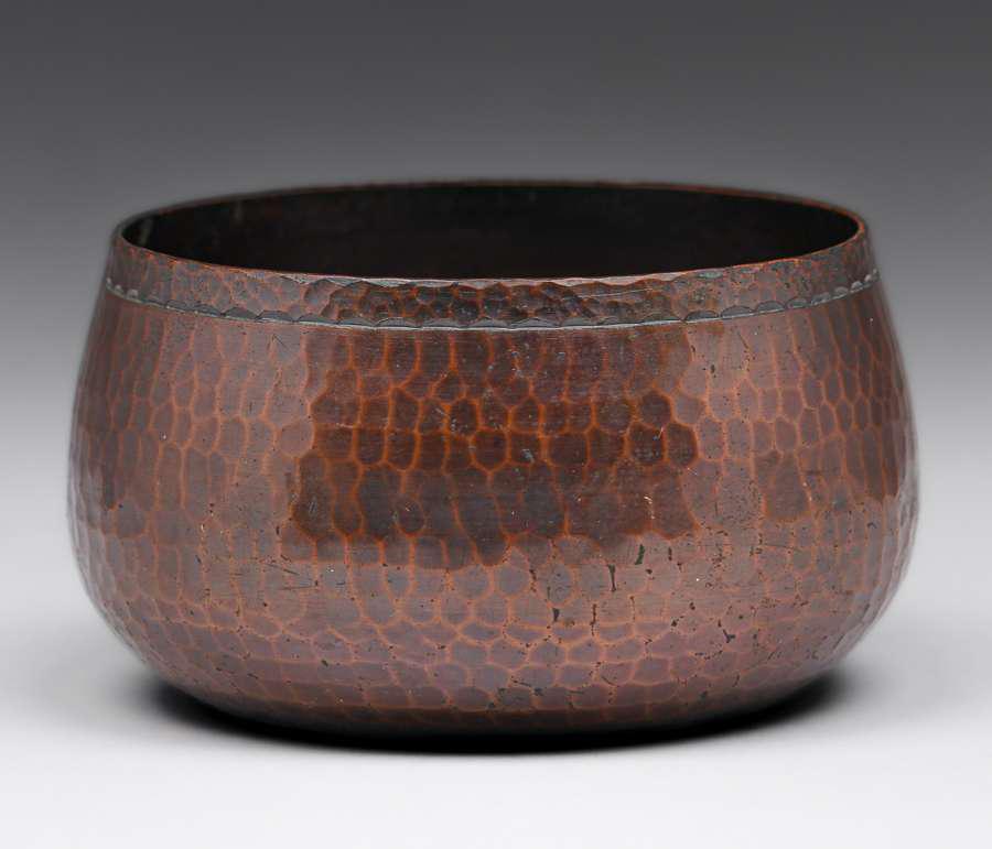 Roycroft Hammered Copper Bowl c1920s (1 of 3)
