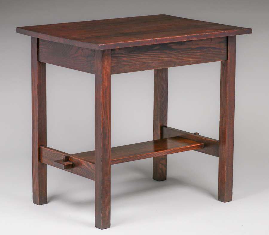 Roycroft Chestnut Rectangular Side Table c1905 (1 of 5)