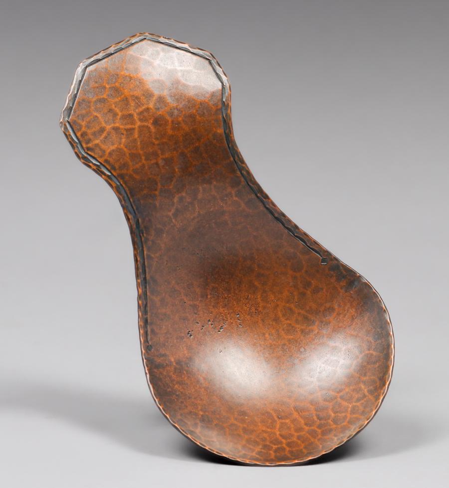 Roycroft Hammered Copper Nut Spoon c1920s (1 of 4)