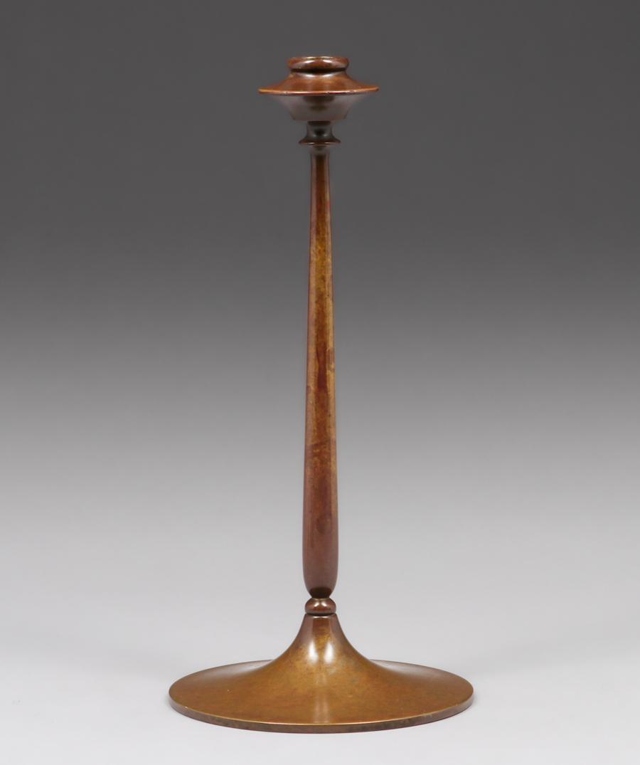 Bradley & Hubbard Single Brass Candlestick c1910s (1 of 5)