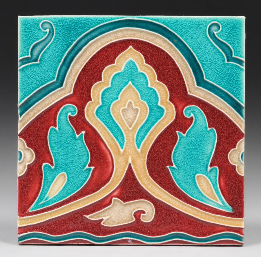 Minton Aesthetic Movement Tile c1890s (1 of 4)