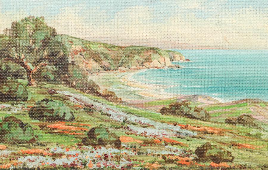 Old California Painting Monterey Coastal c1920s (1 of 3)