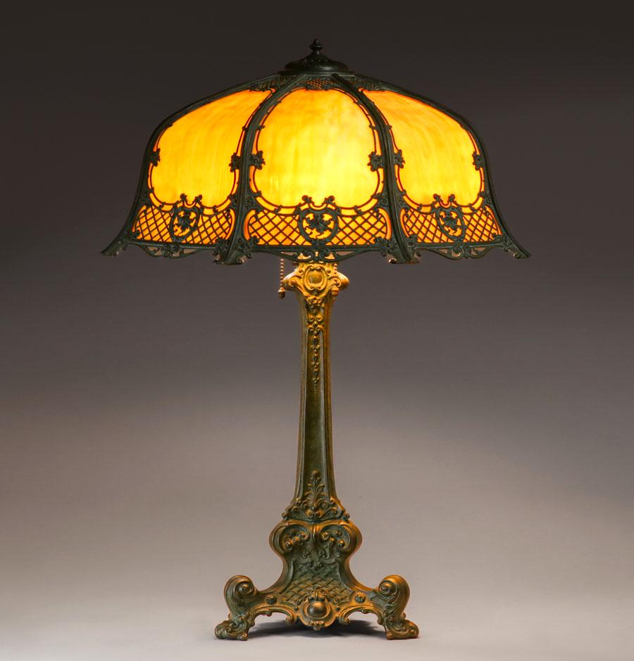 Wilkinson - Brooklyn, NY Six-Panel Lamp c1910 (1 of 5)